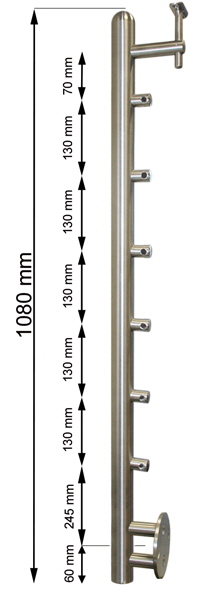 Geländerpfosten Pfosten Geländer Systempfosten Edelstahl VA Reinartz