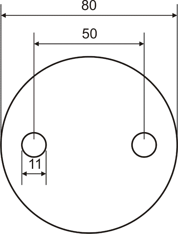 Edelstahl VA Ronde Ronden gelocht Ankerplatten B23082 Edelstahl VA Ronde Ronden gelocht Ankerplatten B23082