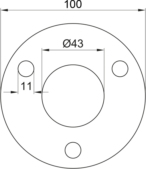 Edelstahl VA Ronde Ronden gelocht Ankerplatten L26109 Edelstahl VA Ronde Ronden gelocht Ankerplatten L26109