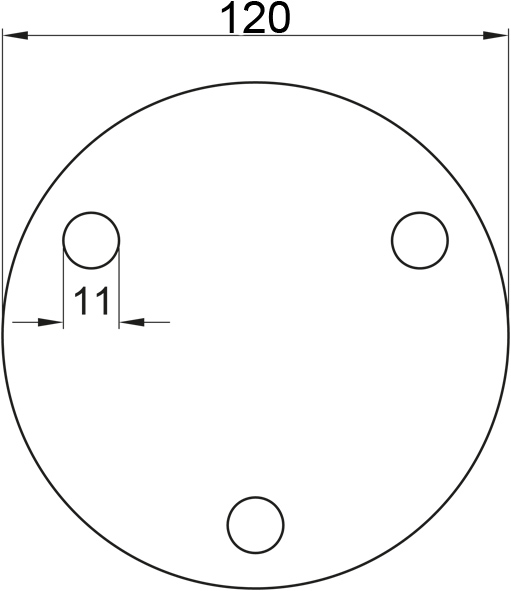 Edelstahl VA Ronde Ronden gelocht Ankerplatten L26122 Edelstahl VA Ronde Ronden gelocht Ankerplatten L26122
