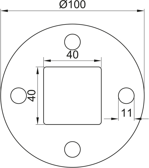 Edelstahl VA Ronde Ronden gelocht Ankerplatten L26140 Edelstahl VA Ronde Ronden gelocht Ankerplatten L26140