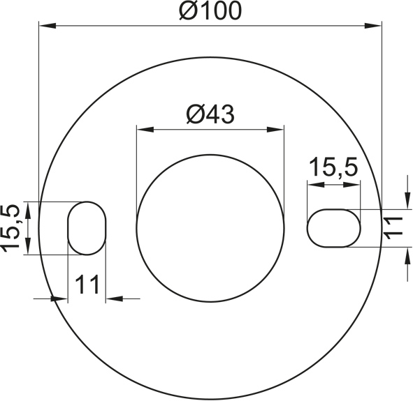 Edelstahl VA Ronde Ronden gelocht Ankerplatten L29119 Edelstahl VA Ronde Ronden gelocht Ankerplatten L29119