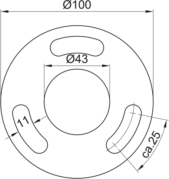 Edelstahl VA Ronde Ronden gelocht Ankerplatten L29309 Edelstahl VA Ronde Ronden gelocht Ankerplatten L29309